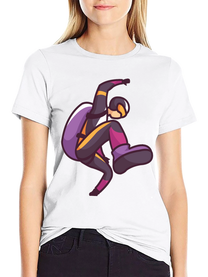 Skydiving Graphic Print T-Shirt