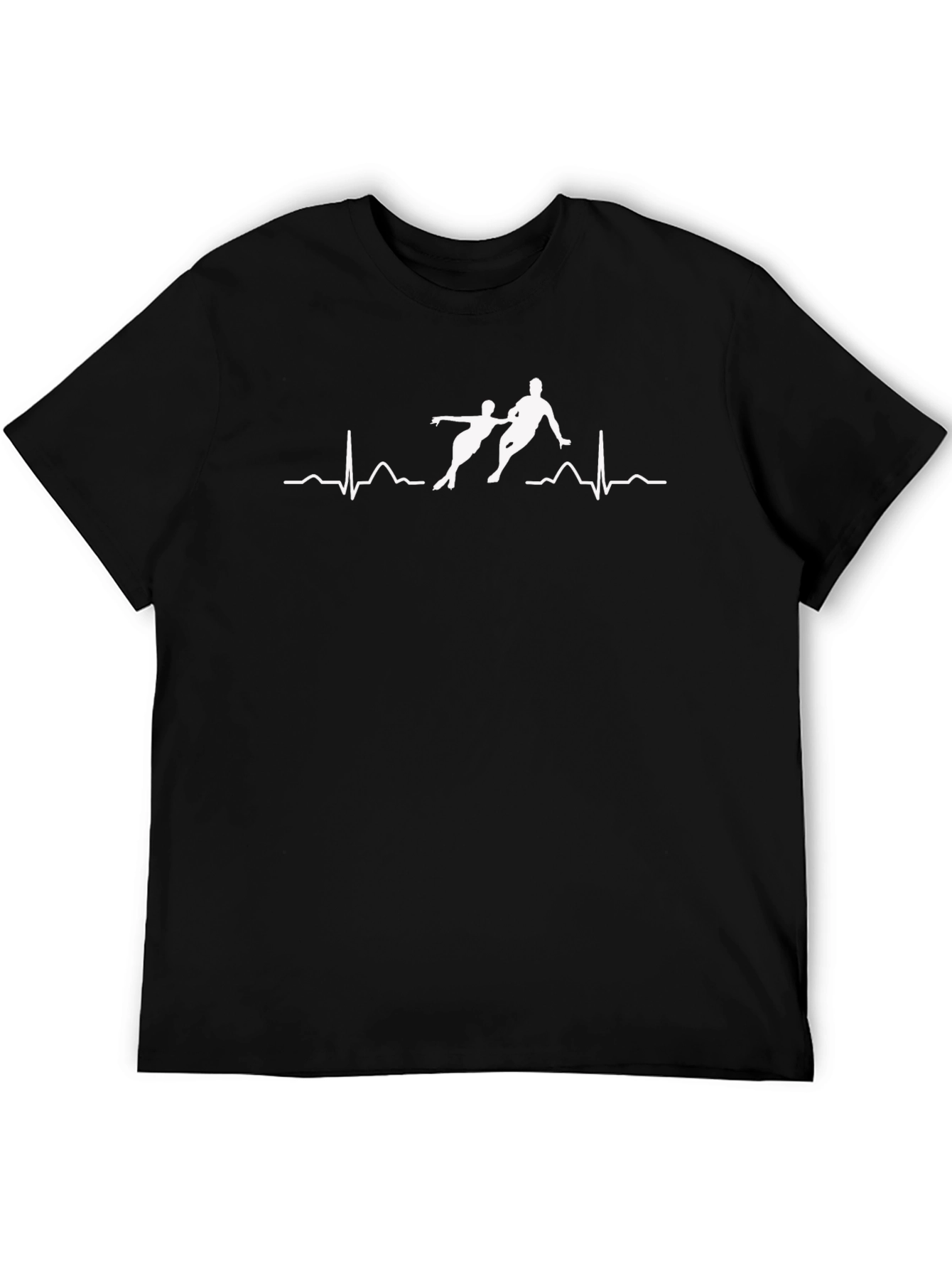 Ice Skating Heartbeat T-Shirt