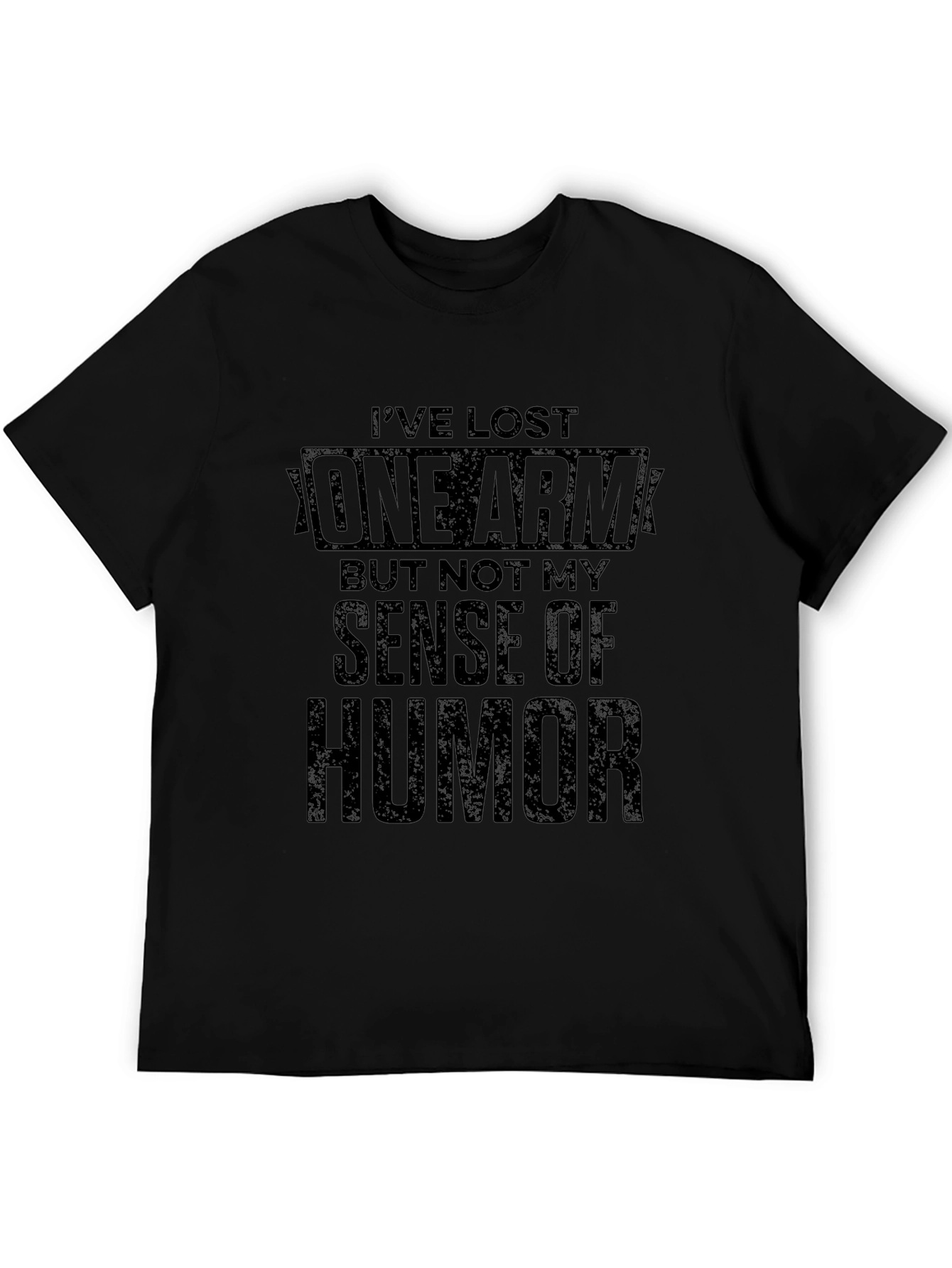 Humorous One Arm Graphic T-Shirt