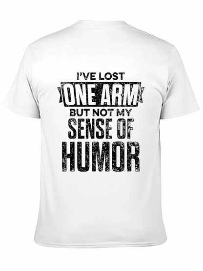 Humorous One Arm Graphic T-Shirt
