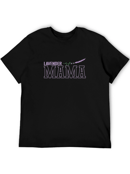 Lavender Mama Black T-Shirt