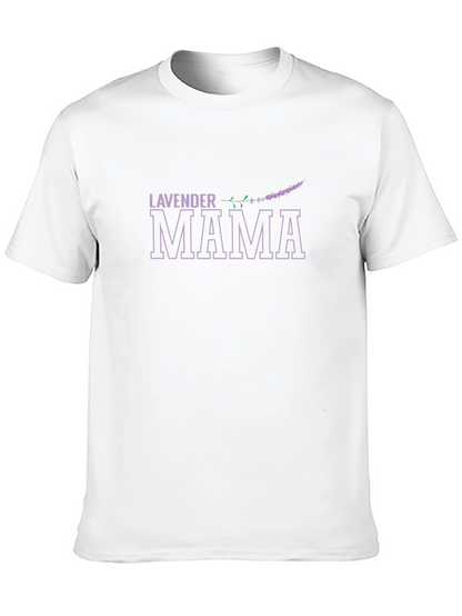 Lavender Mama Black T-Shirt