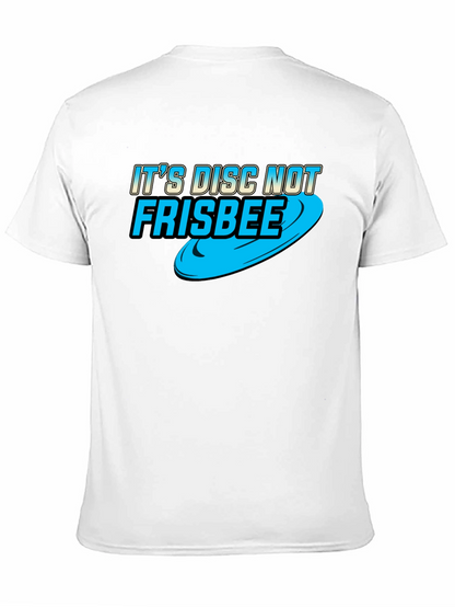 Its Disc Not Frisbee - Black Cotton Tee