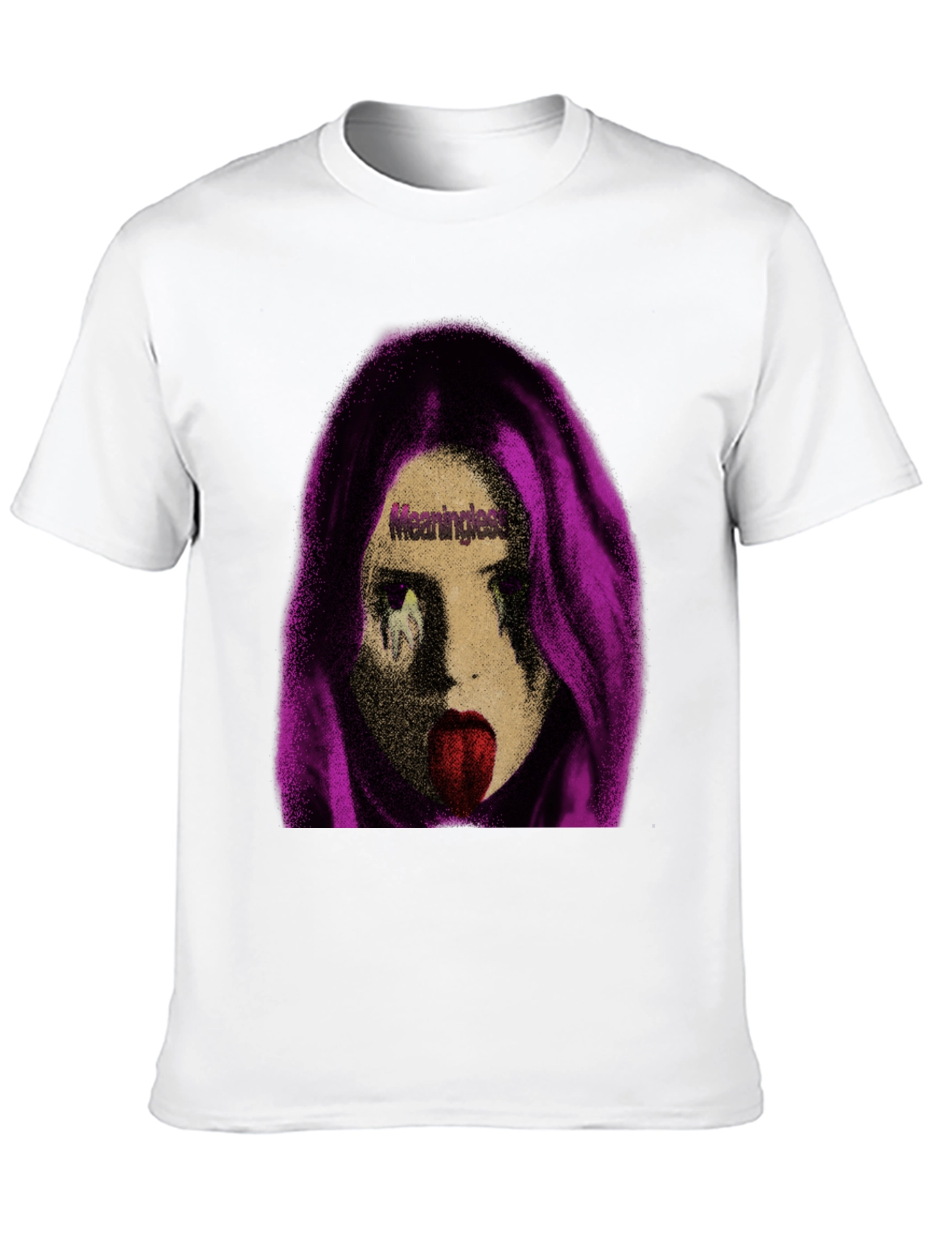 Meaningless Girl Graphic Black T-Shirt