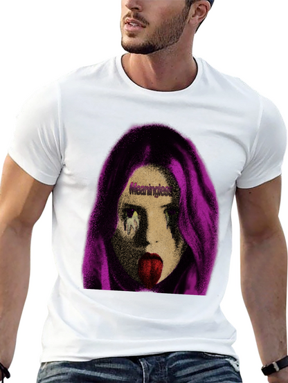 Meaningless Girl Graphic Black T-Shirt