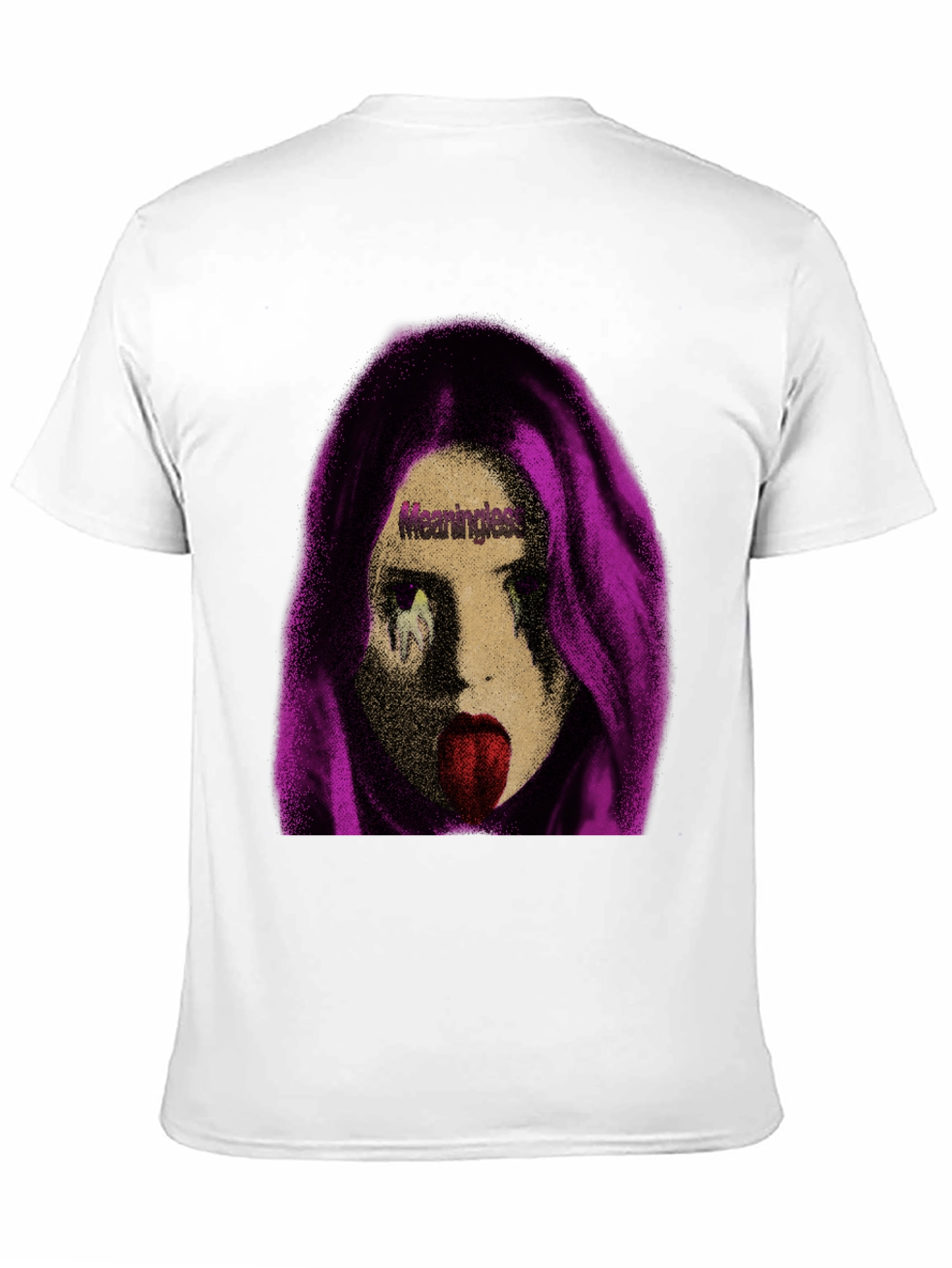 Meaningless Girl Graphic Black T-Shirt