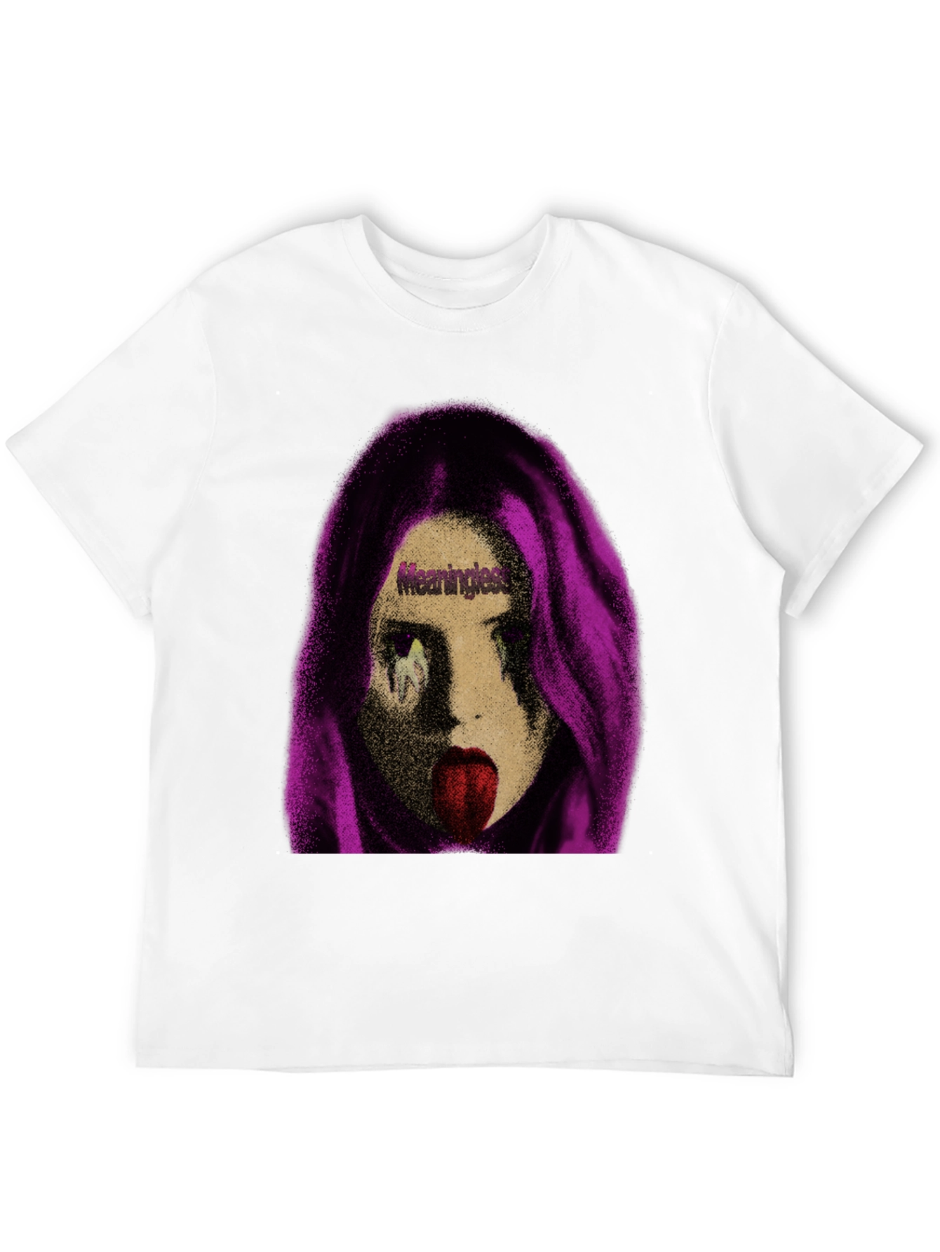 Meaningless Girl Graphic Black T-Shirt
