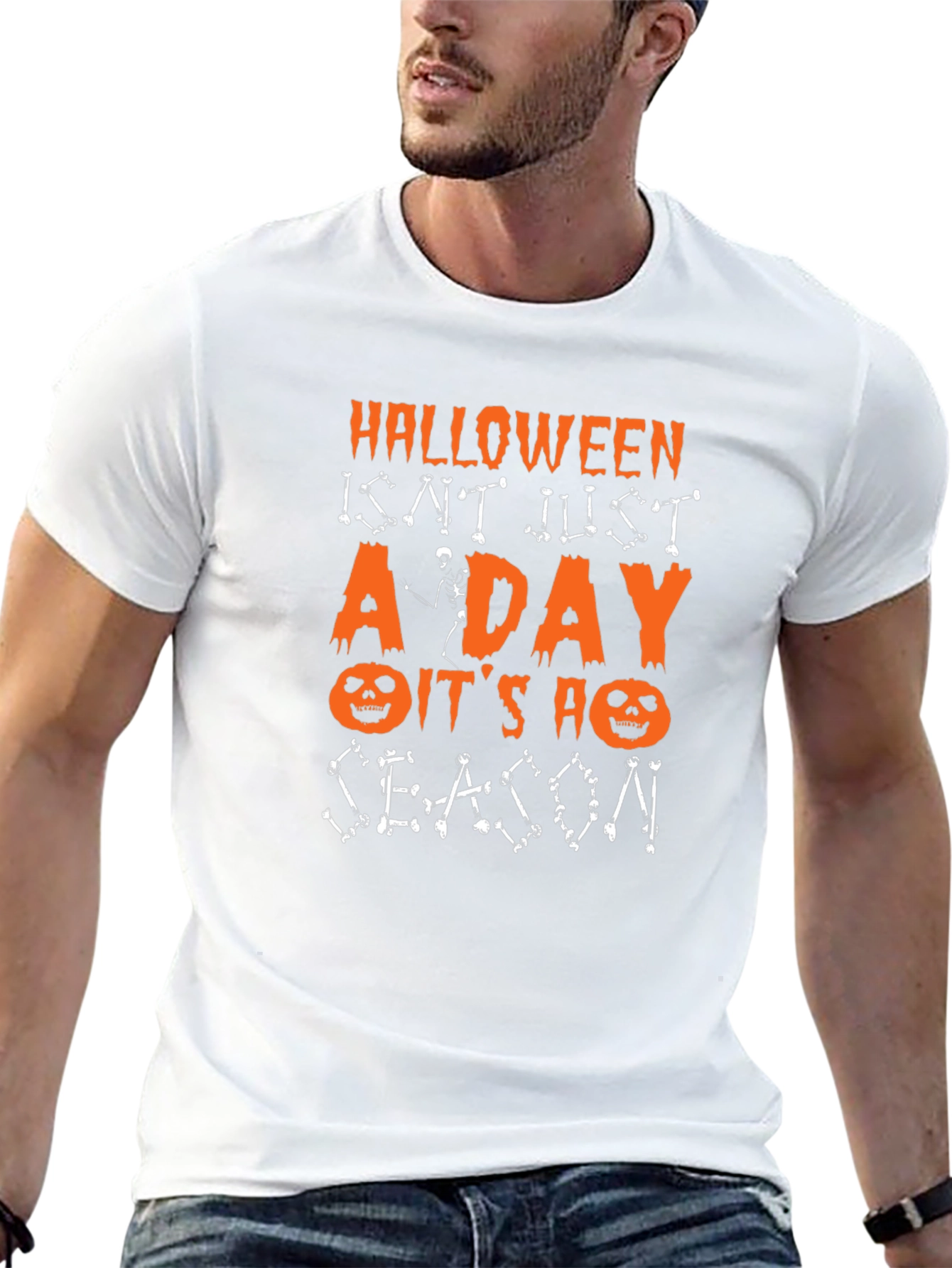 Halloween Season Graphic Tee - Spooky Fun!