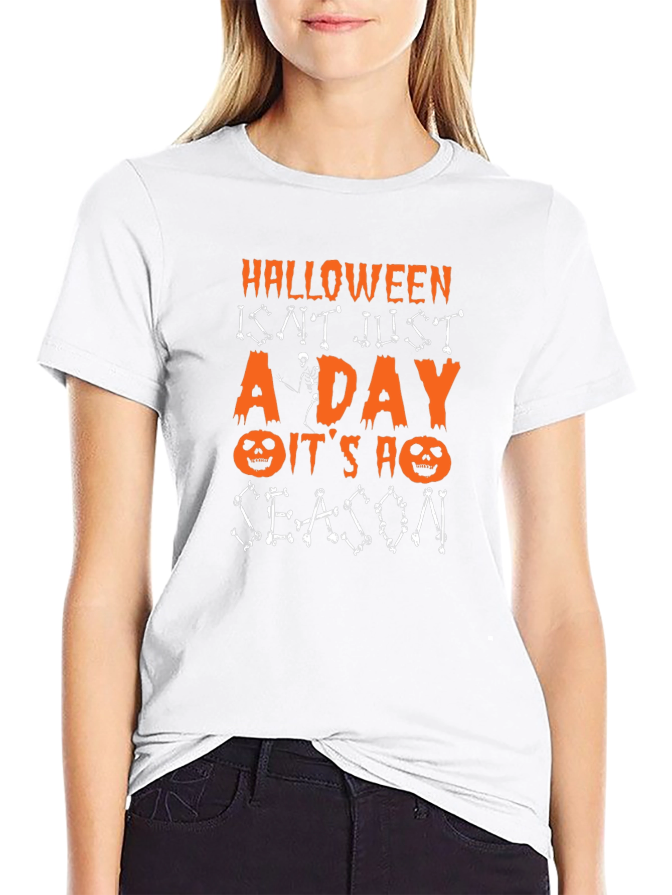 Halloween Season Graphic Tee - Spooky Fun!