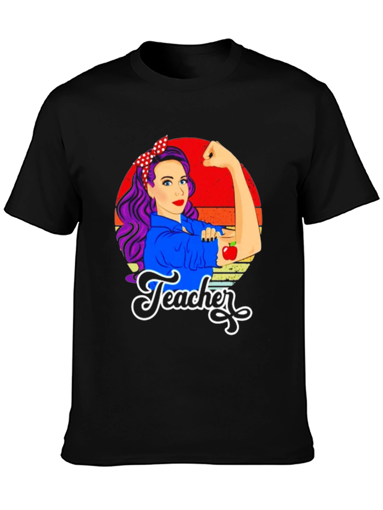 Retro Teacher T-Shirt - Empowered Womens Graphic Tee