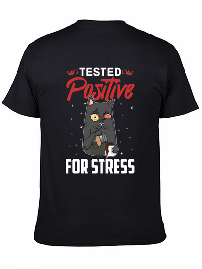 Stressed Cat T-Shirt - Tested Positive Design