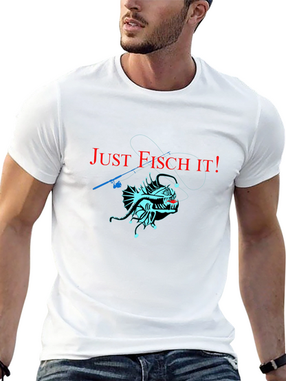 Just Fisch It! Anglerfish Graphic T-Shirt - Unique Design