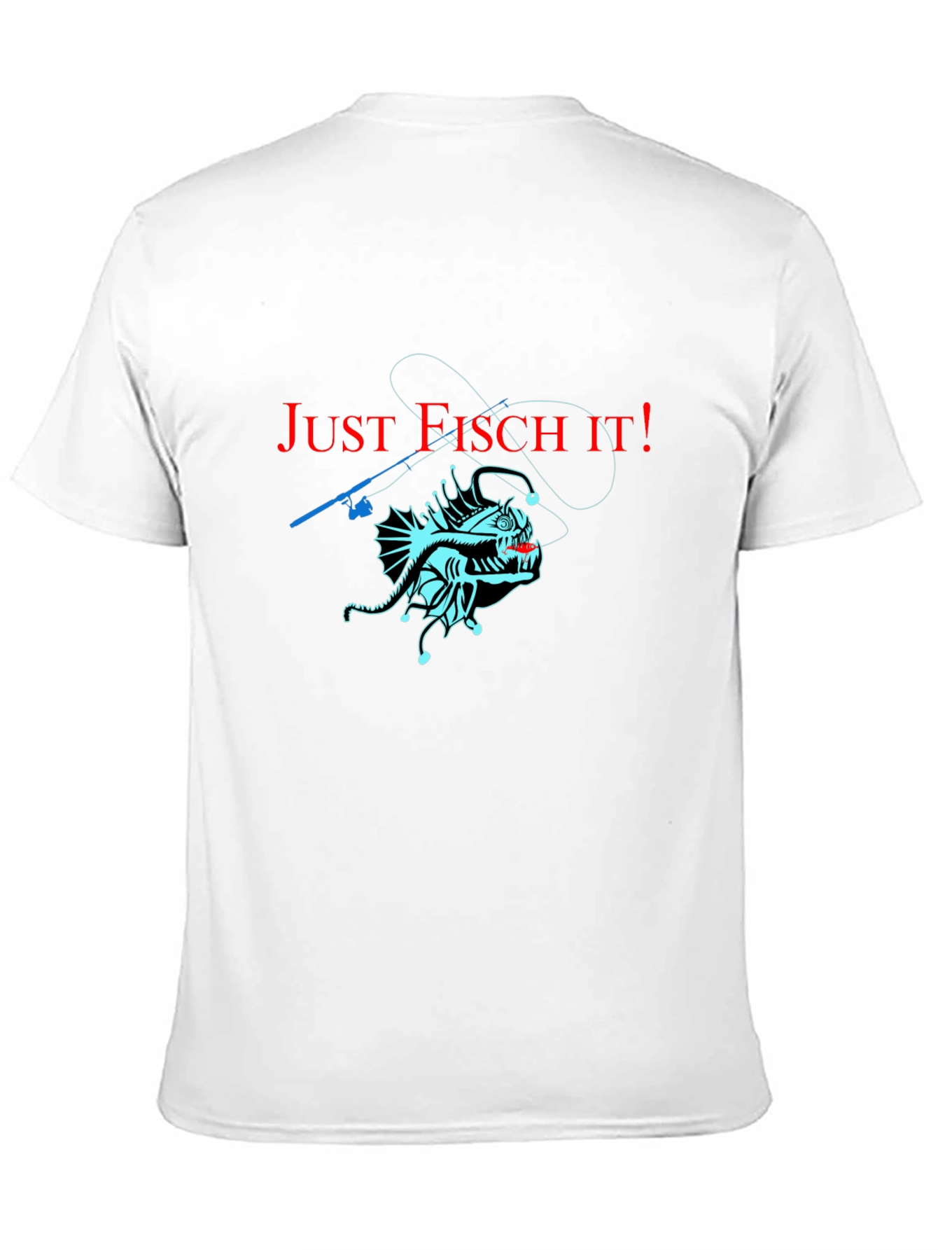 Just Fisch It! Anglerfish Graphic T-Shirt - Unique Design