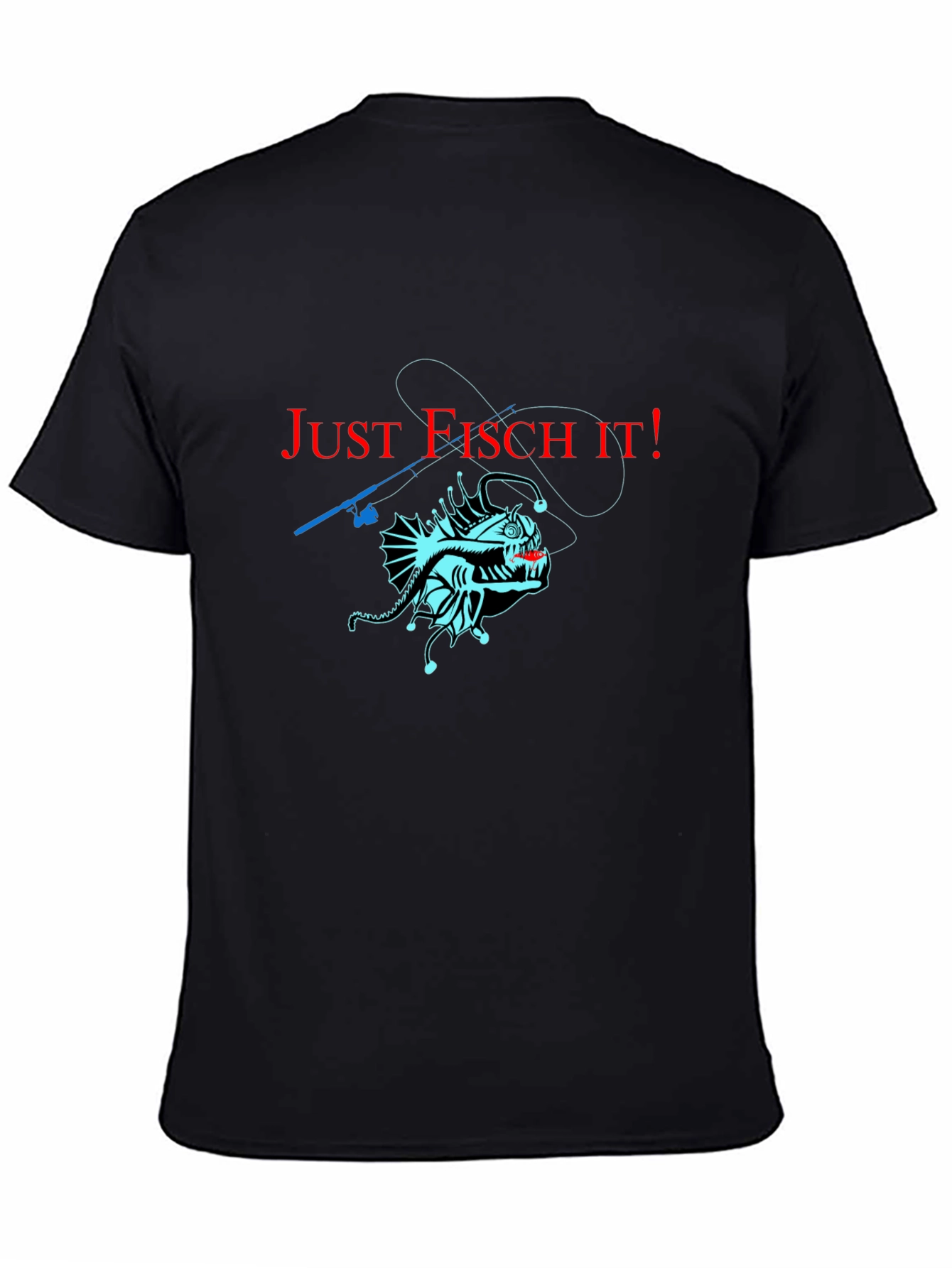 Just Fisch It! Anglerfish Graphic T-Shirt - Unique Design