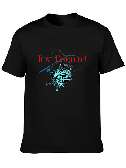 Just Fisch It! Anglerfish Graphic T-Shirt - Unique Design