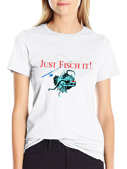 Just Fisch It! Anglerfish Graphic T-Shirt - Unique Design