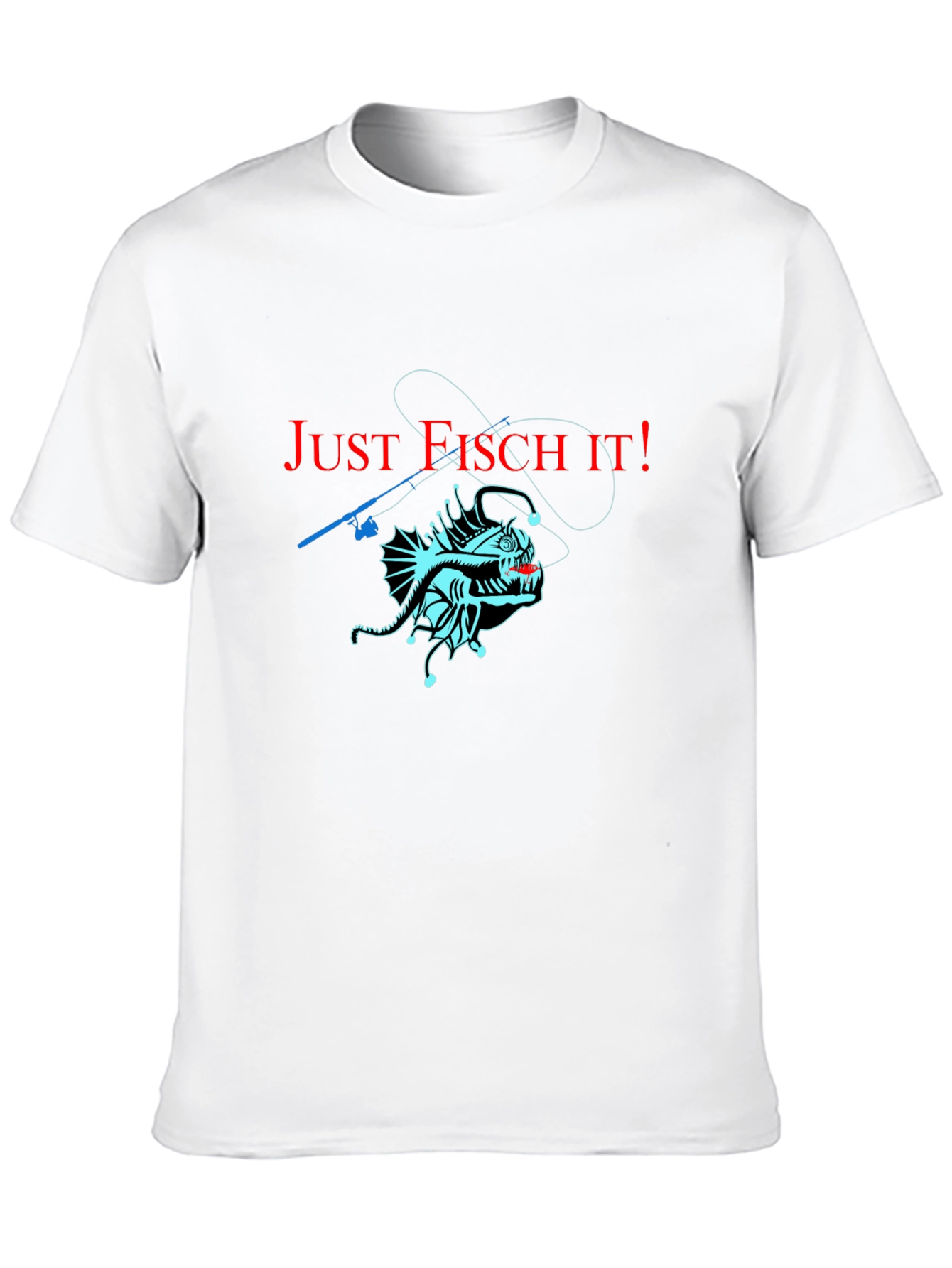Just Fisch It! Anglerfish Graphic T-Shirt - Unique Design