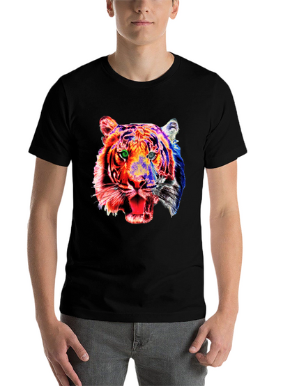 Bold Tiger Graphic Tee - Modern Style