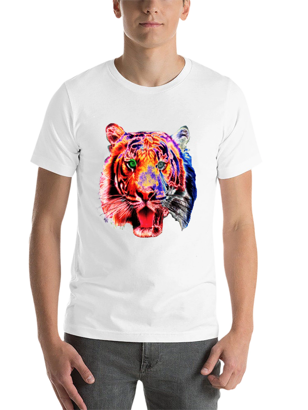 Bold Tiger Graphic Tee - Modern Style