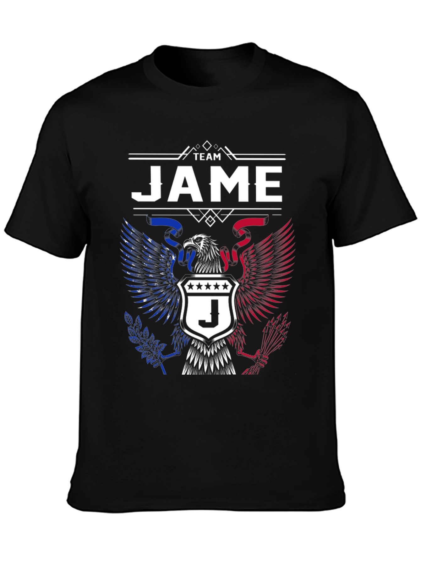Team JAME T-Shirt - Patriotic Eagle Design