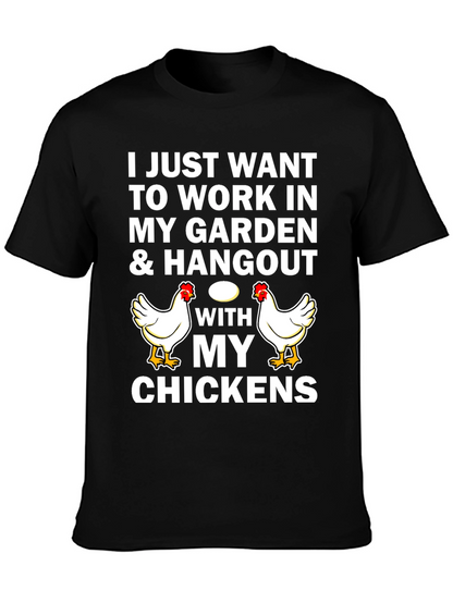 Work in My Garden Chicken Graphic Tee