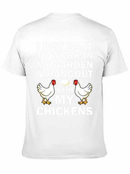 Work in My Garden Chicken Graphic Tee