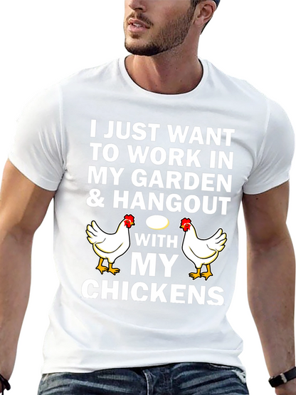 Work in My Garden Chicken Graphic Tee