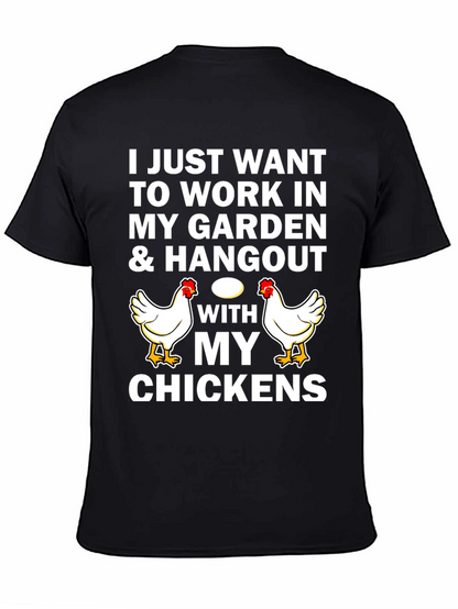 Work in My Garden Chicken Graphic Tee