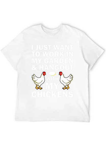 Work in My Garden Chicken Graphic Tee