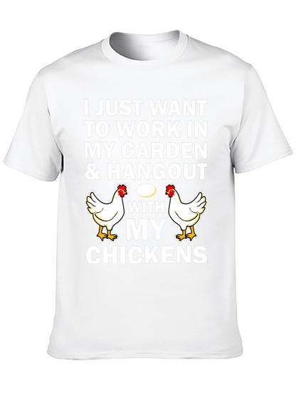 Work in My Garden Chicken Graphic Tee