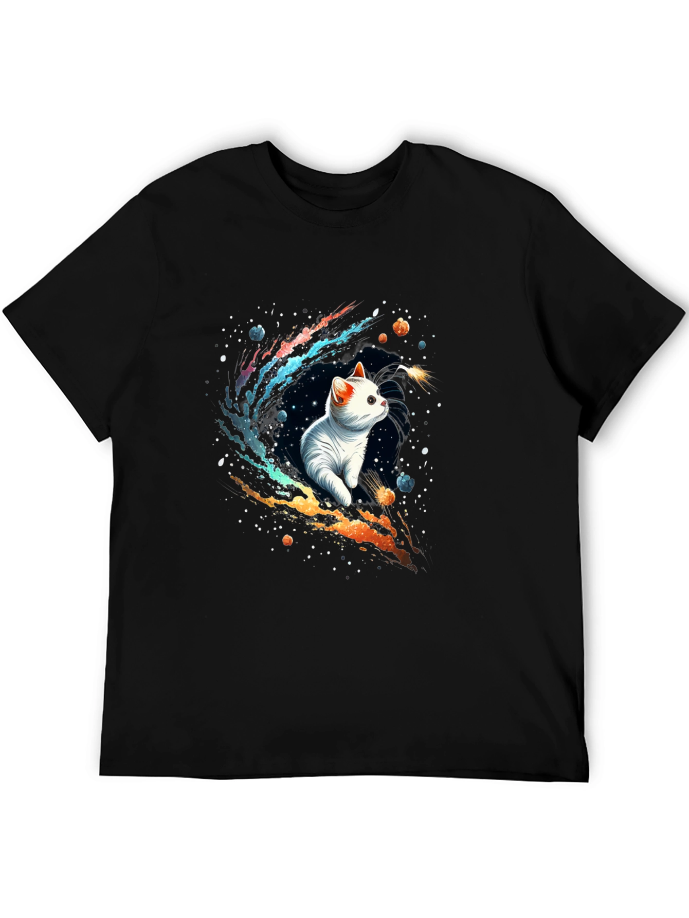 Cosmic Cat T-Shirt - Galaxy Kitten Tee