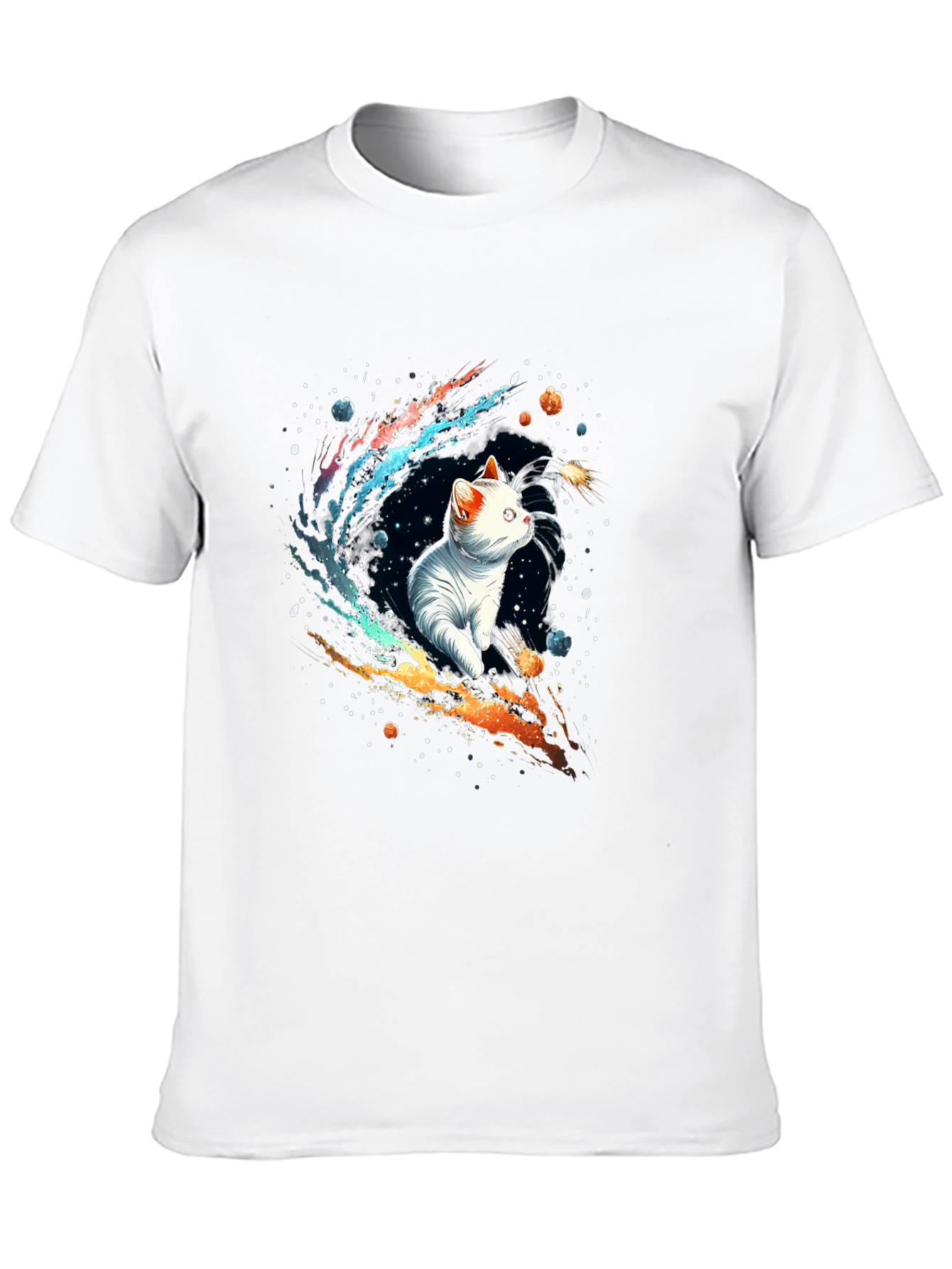 Cosmic Cat T-Shirt - Galaxy Kitten Tee