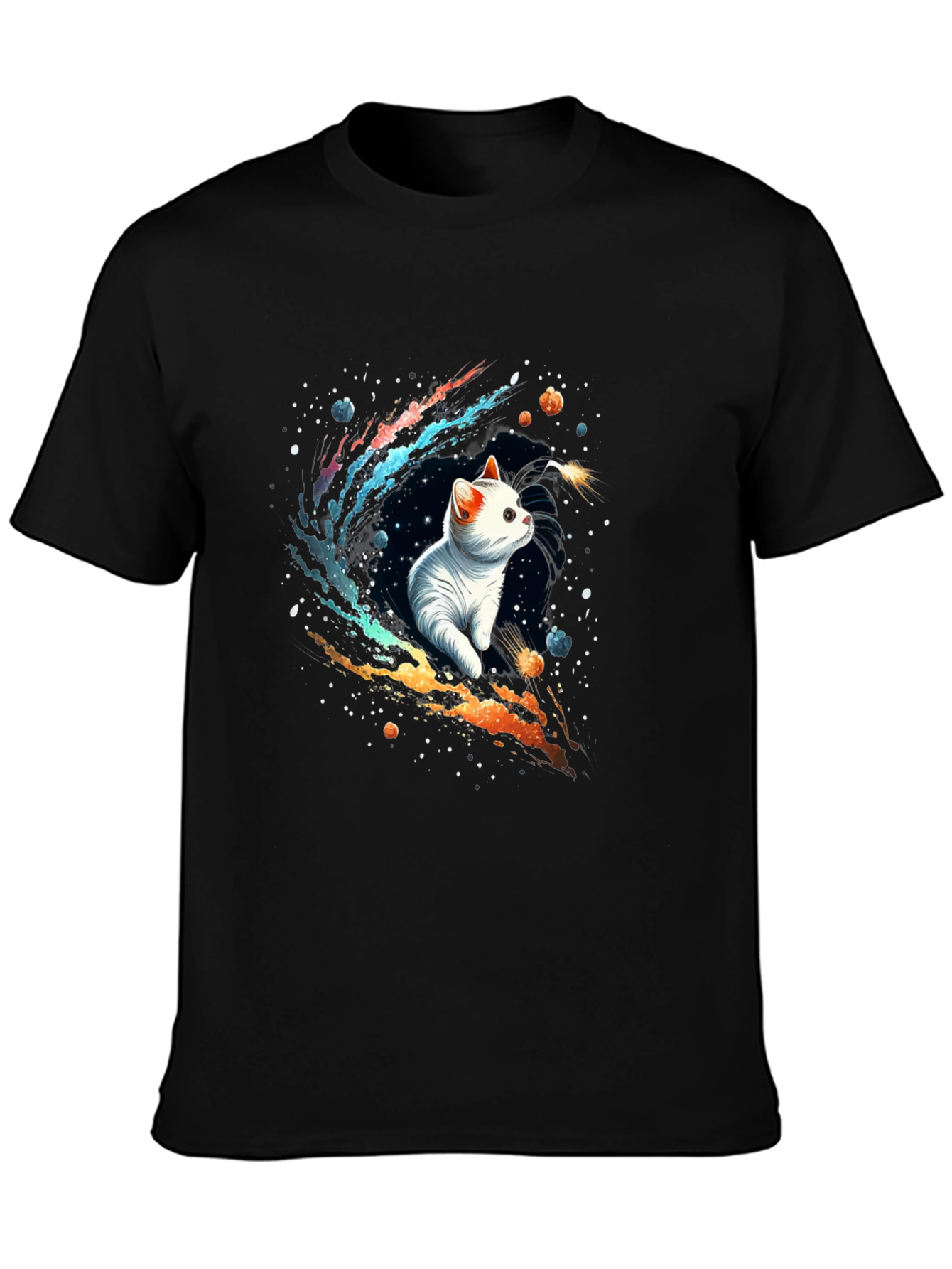 Cosmic Cat T-Shirt - Galaxy Kitten Tee