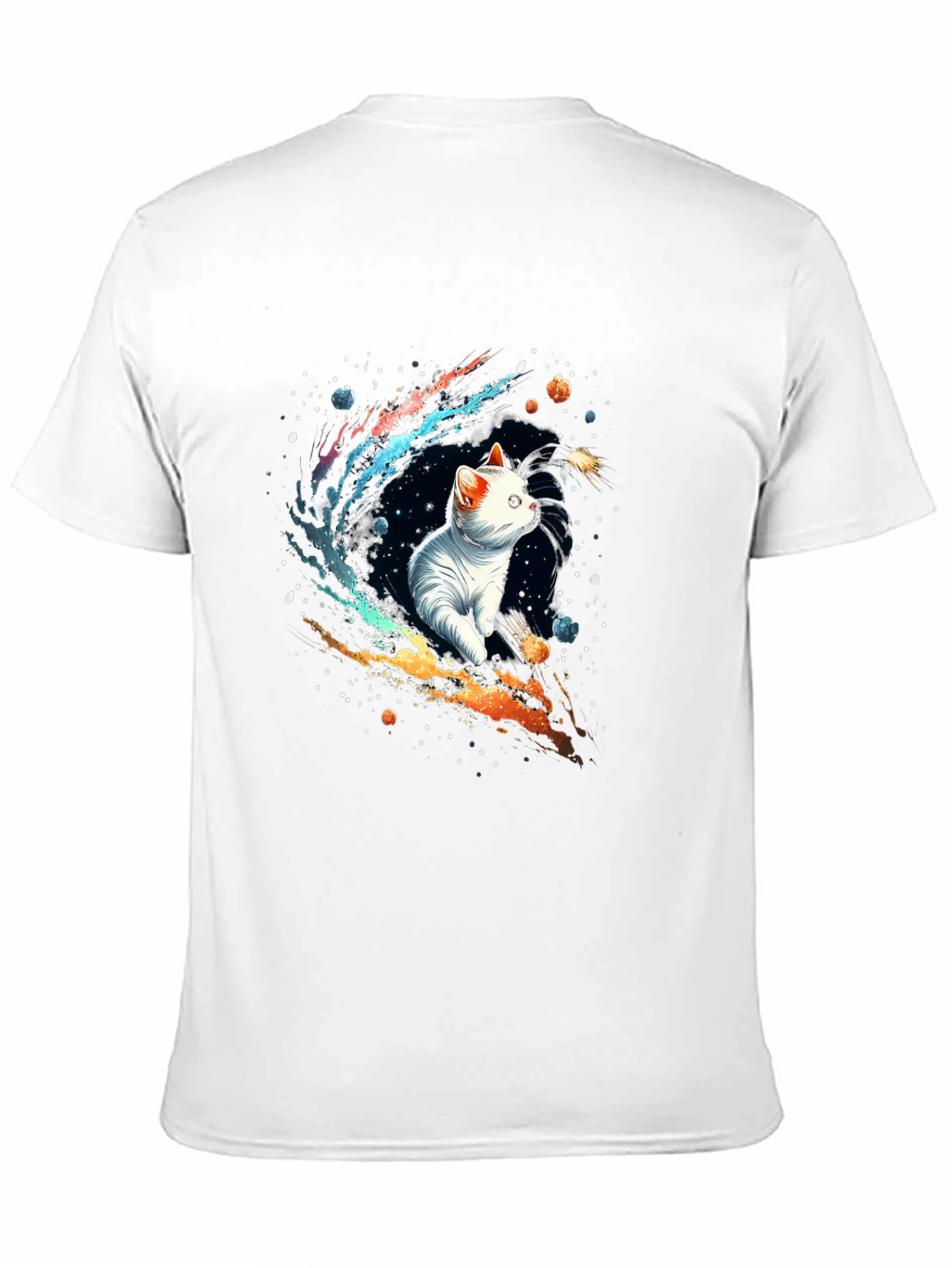 Cosmic Cat T-Shirt - Galaxy Kitten Tee
