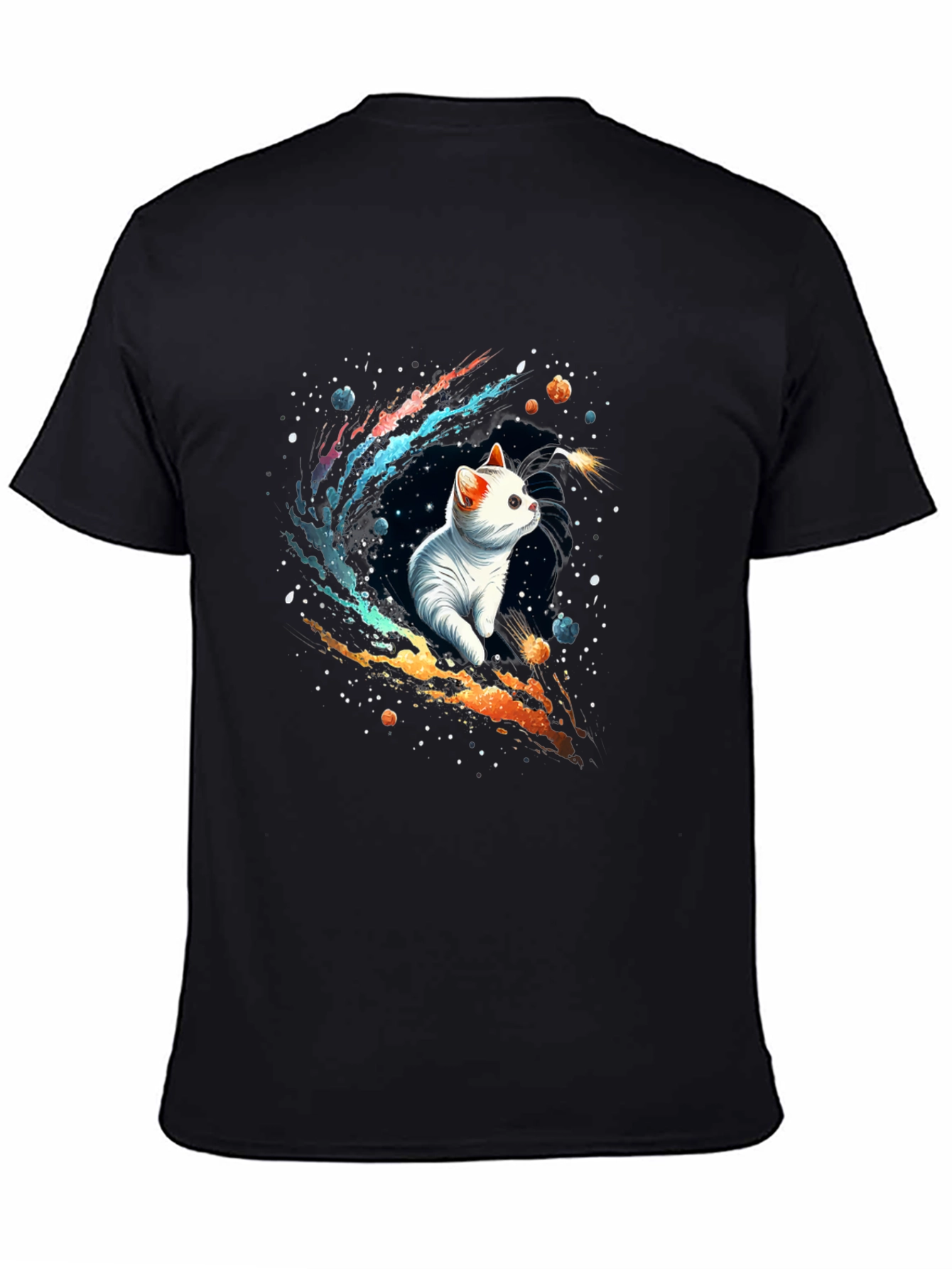 Cosmic Cat T-Shirt - Galaxy Kitten Tee