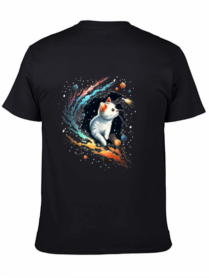 Cosmic Cat T-Shirt - Galaxy Kitten Tee