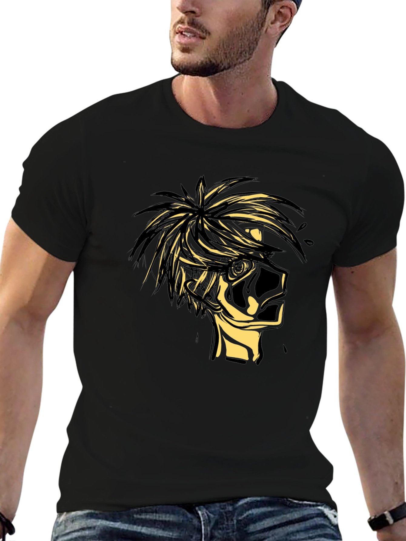 Anime Inspired Black T-Shirt