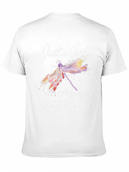 Just a Girl Who Loves Dragonflies Graphic Tee