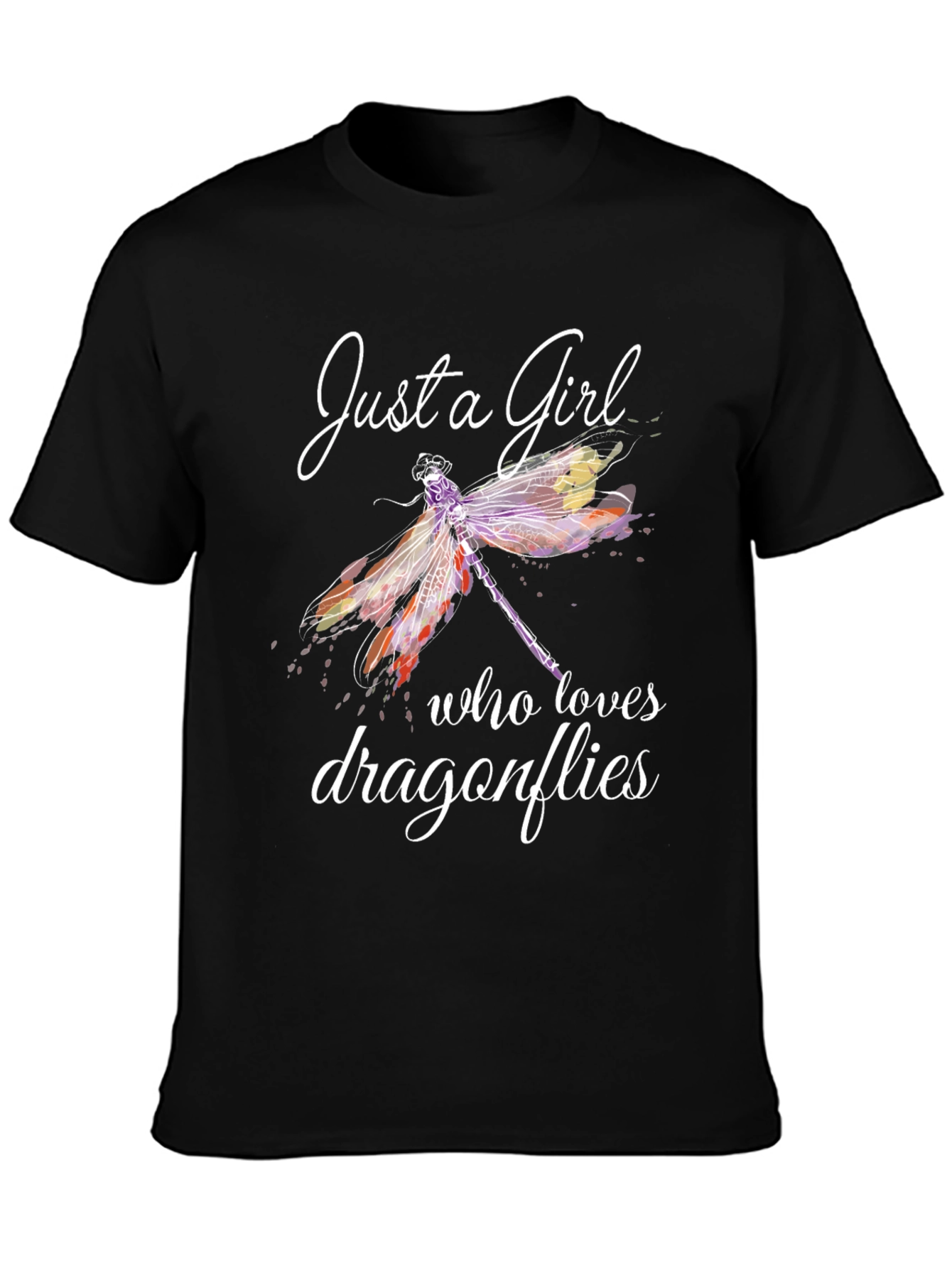 Just a Girl Who Loves Dragonflies Graphic Tee