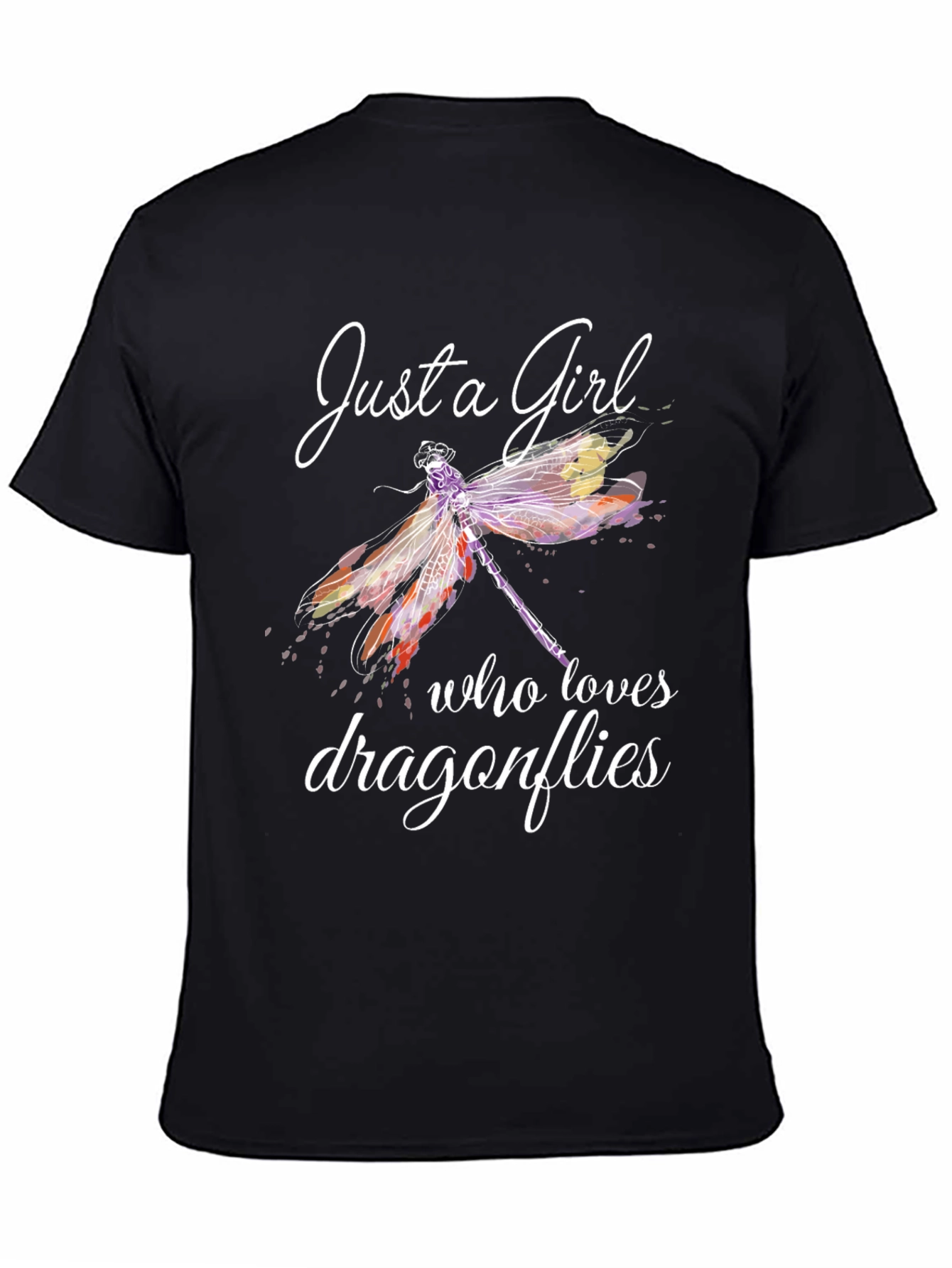 Just a Girl Who Loves Dragonflies Graphic Tee