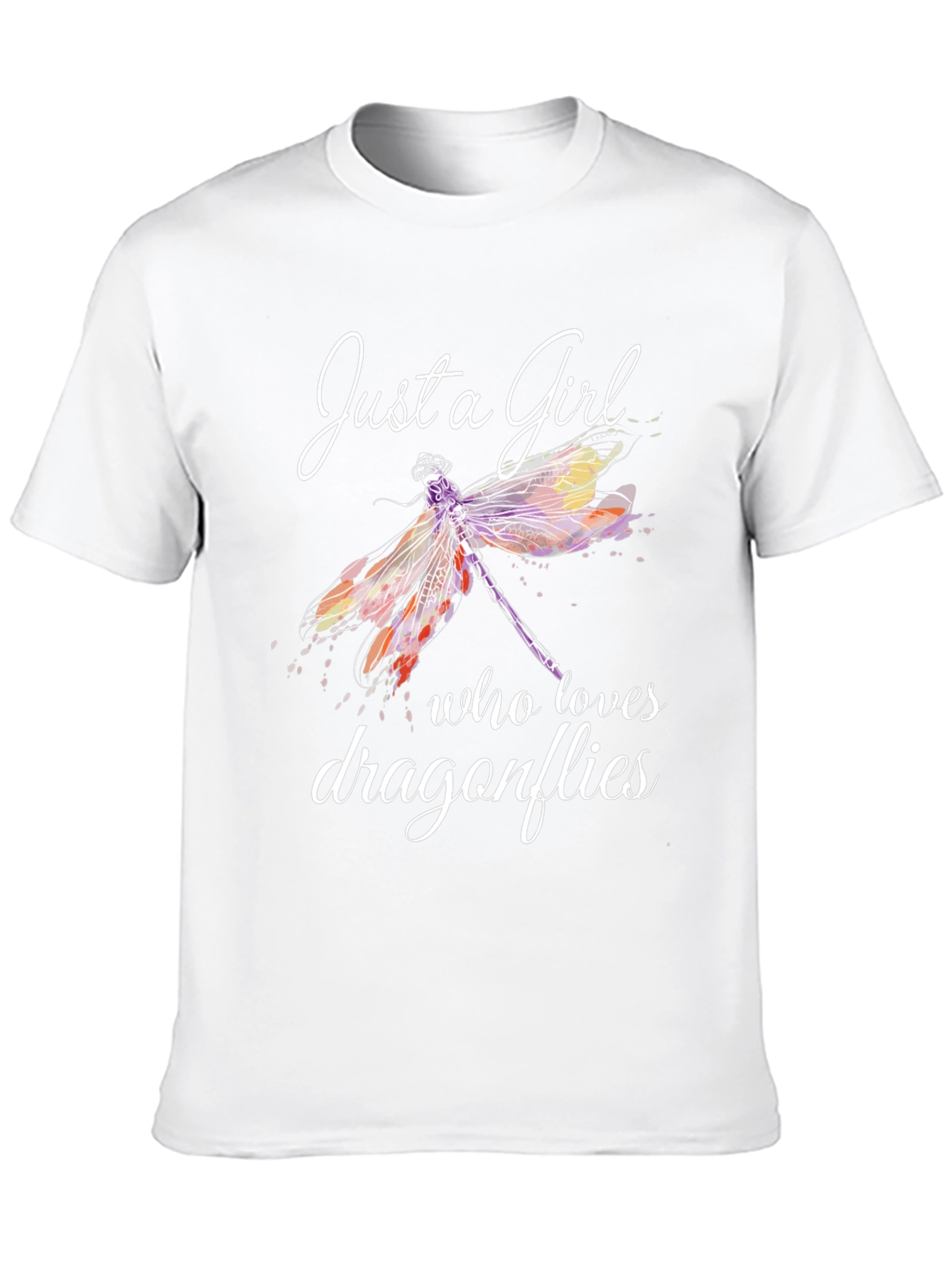 Just a Girl Who Loves Dragonflies Graphic Tee