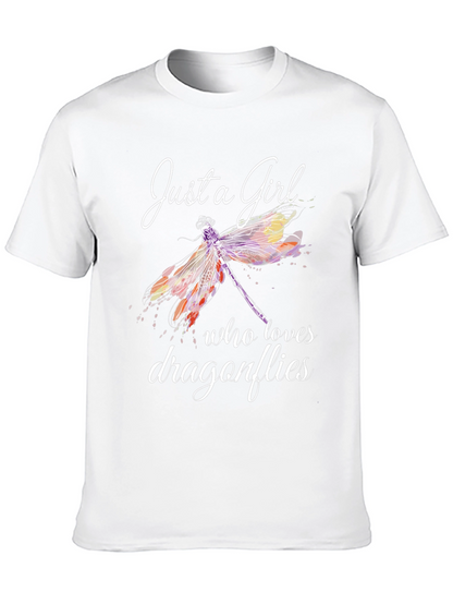 Just a Girl Who Loves Dragonflies Graphic Tee