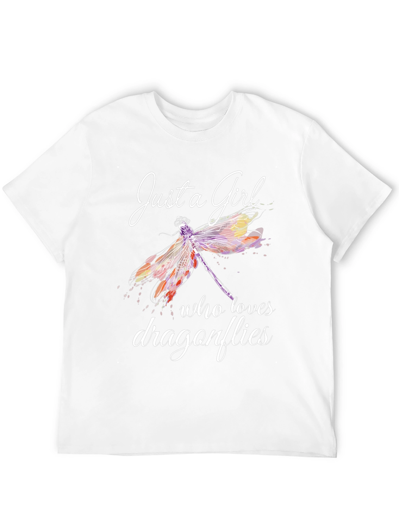 Just a Girl Who Loves Dragonflies Graphic Tee