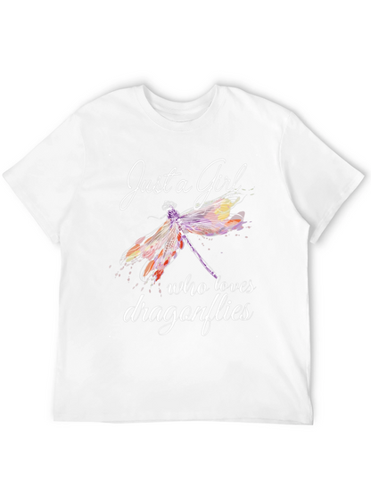 Just a Girl Who Loves Dragonflies Graphic Tee