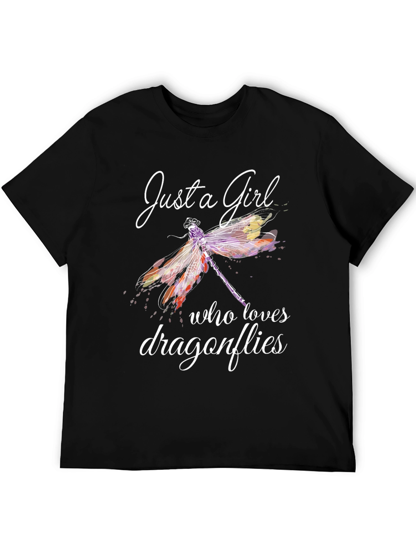 Just a Girl Who Loves Dragonflies Graphic Tee
