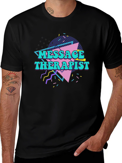 Retro Massage Therapist Graphic T-Shirt