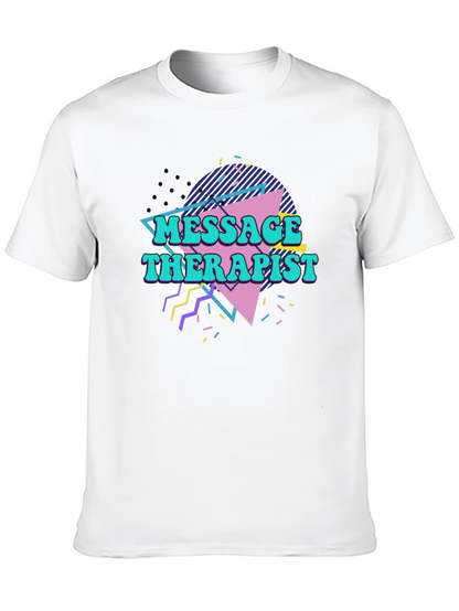 Retro Massage Therapist Graphic T-Shirt