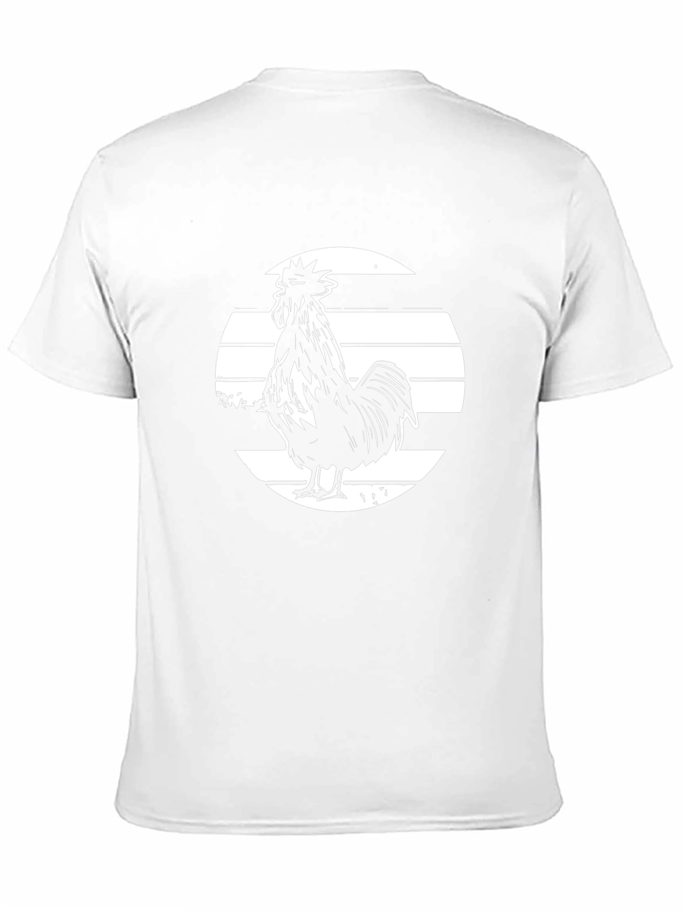 Rooster Graphic Tee - Bold Black T-Shirt