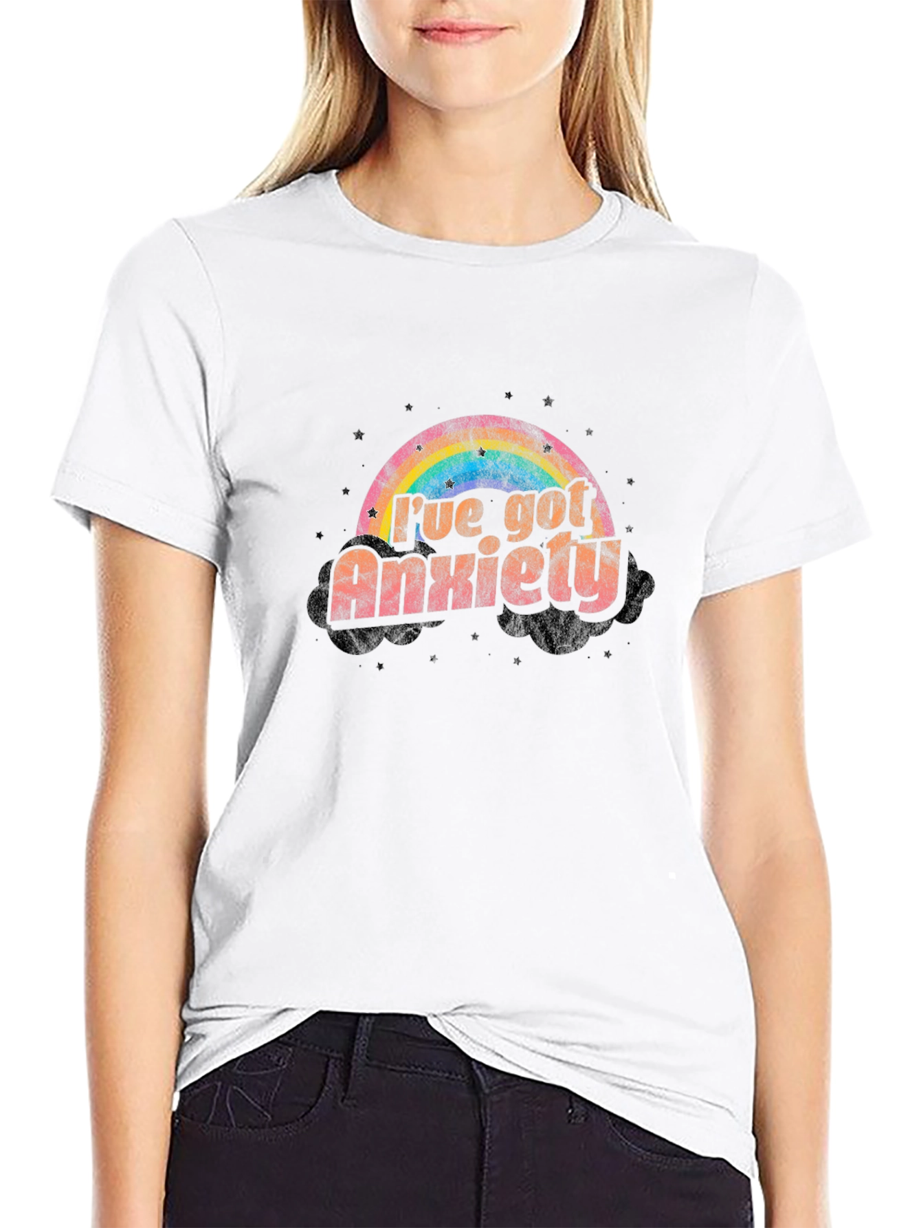 Anxiety Rainbow T-Shirt - Stylish & Comfortable