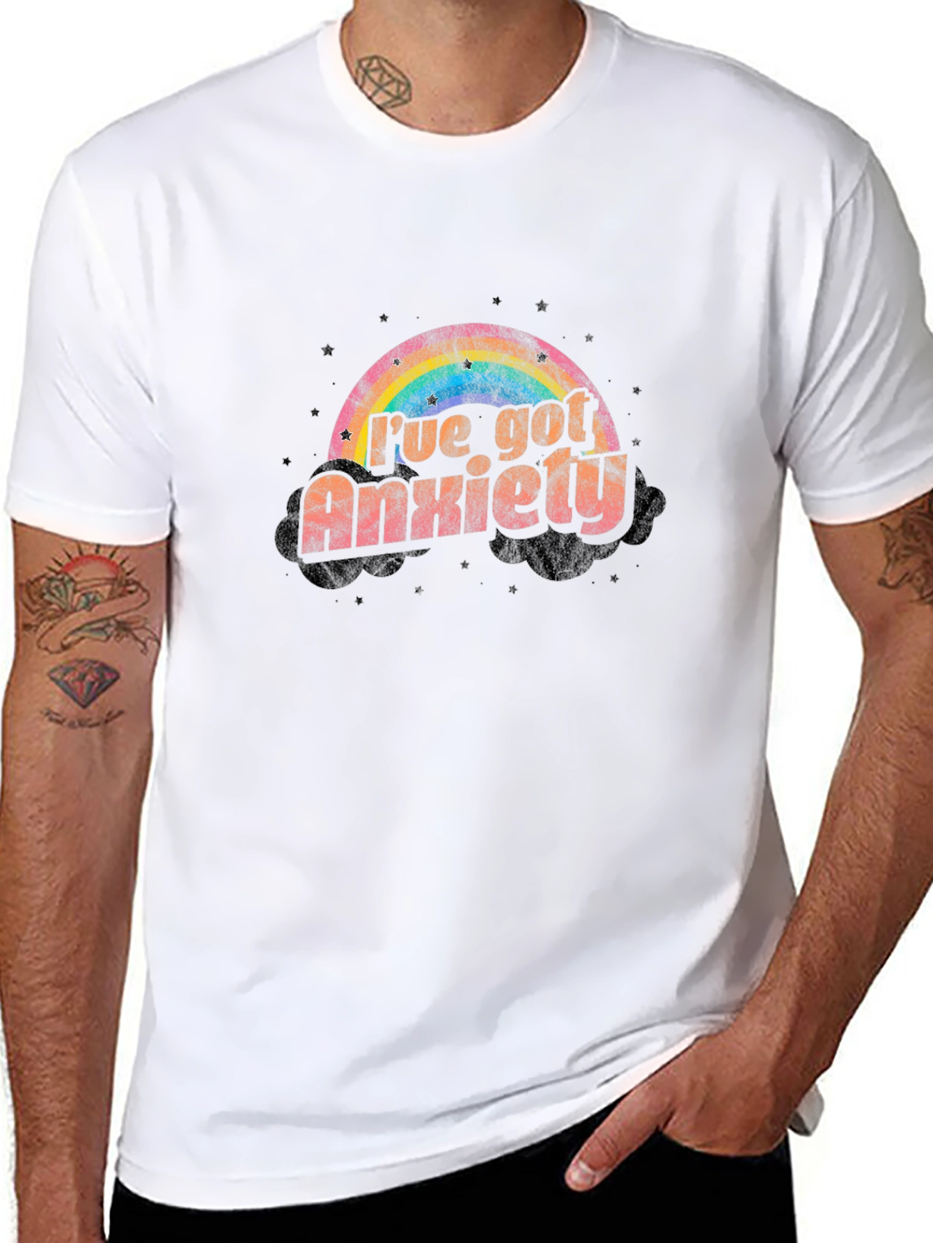Anxiety Rainbow T-Shirt - Stylish & Comfortable